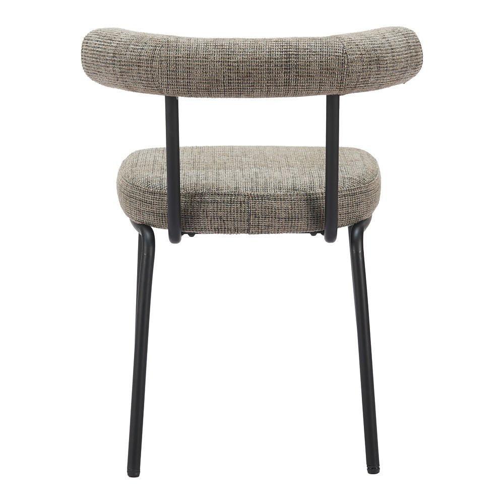 Silla Comercial para Cafetería - ZUO KEDE - Verde Tweed - Asiento y Respaldo Tapizados - 110098 - Zuo - NOGAL BEAT - Silla Comercial Interior