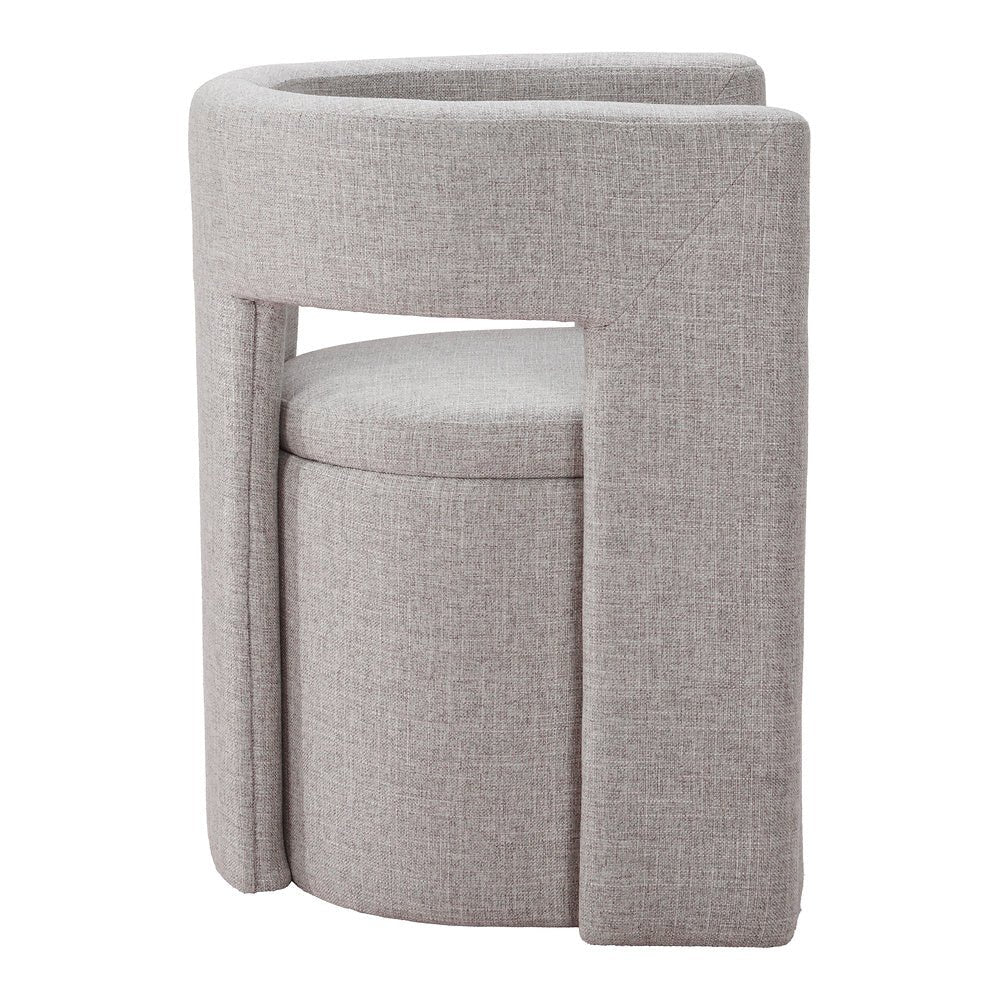 Silla Comercial para Cafetería - ZUO PAPUA - Gris - Asiento y Estructura en Tela de Alto Desempeño 100% Poliéster - 109993 - Zuo - NOGAL BEAT - Silla Comercial Interior