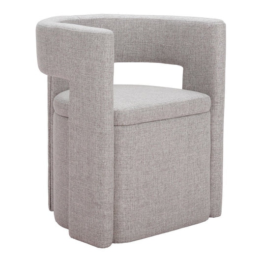 Silla Comercial para Cafetería - ZUO PAPUA - Gris - Asiento y Estructura en Tela de Alto Desempeño 100% Poliéster - 109993 - Zuo - NOGAL BEAT - Silla Comercial Interior