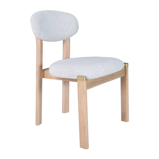 Silla Comercial para Cafetería - ZUO RILOU - Varios Colores - Asiento y Respaldo Tapizados en Tela Tipo Borrego - 111122 - Zuo - NOGAL BEAT - Silla Comercial Interior