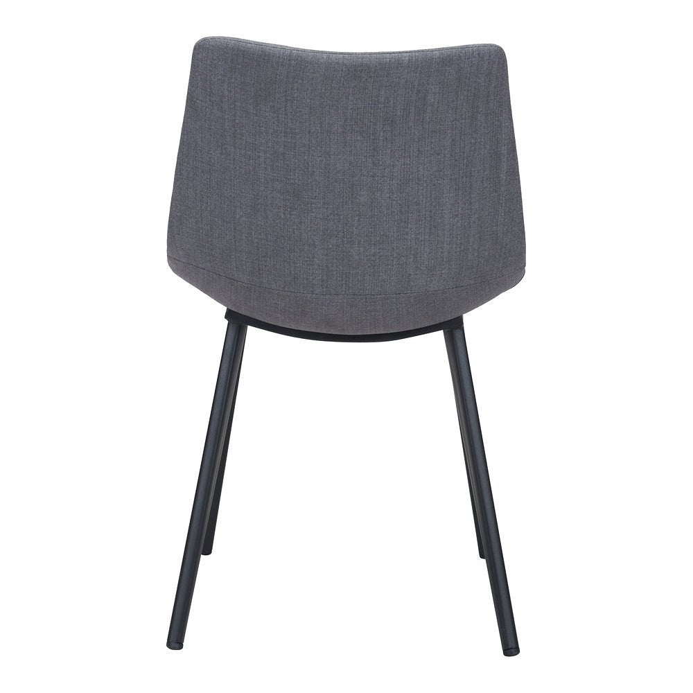 Silla Comercial para Desayunador - ZUO DANIEL - Gris - Asiento y Respaldo Tapizados - 101949 - Zuo - NOGAL BEAT - Silla Comercial Interior