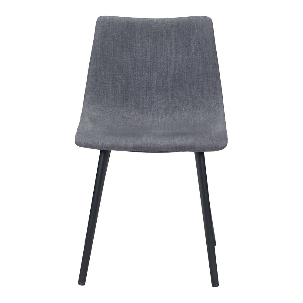 Silla Comercial para Desayunador - ZUO DANIEL - Gris - Asiento y Respaldo Tapizados - 101949 - Zuo - NOGAL BEAT - Silla Comercial Interior