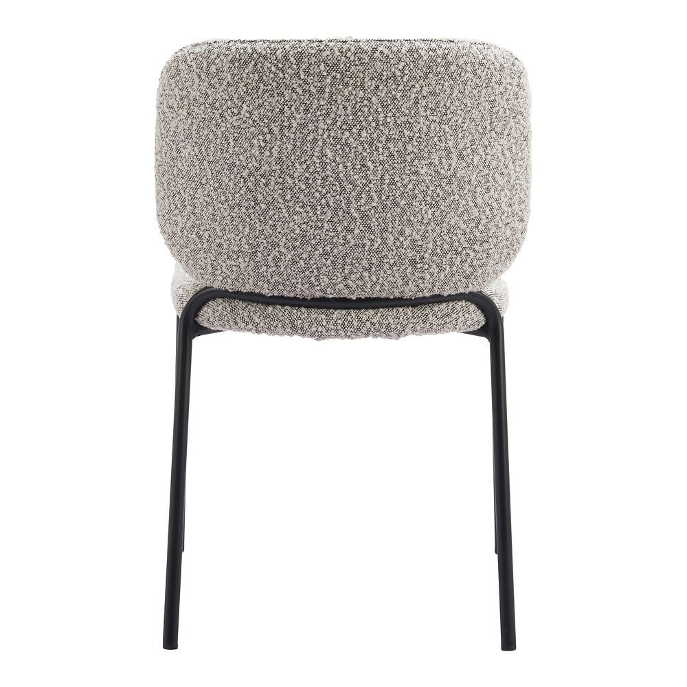 Silla Comercial para Desayunador - ZUO PLAT - Gris - Asiento y Respaldo Tapizados en Tejido Texturizado - 110348 - Zuo - NOGAL BEAT - Silla Comercial Interior