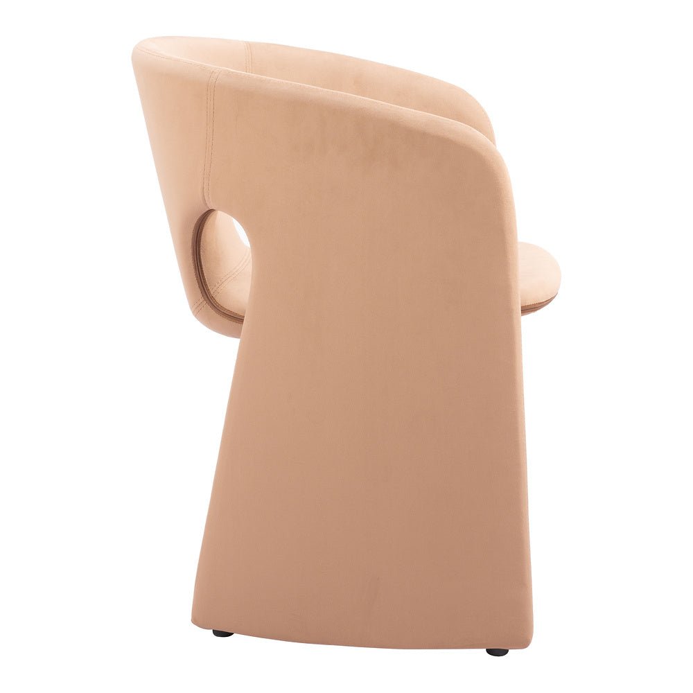 Silla Comercial para Desayunador - ZUO ROSYTH - Camel - Asiento y Respaldo Tapizados - 110125 - Zuo - NOGAL BEAT - Silla Comercial Interior