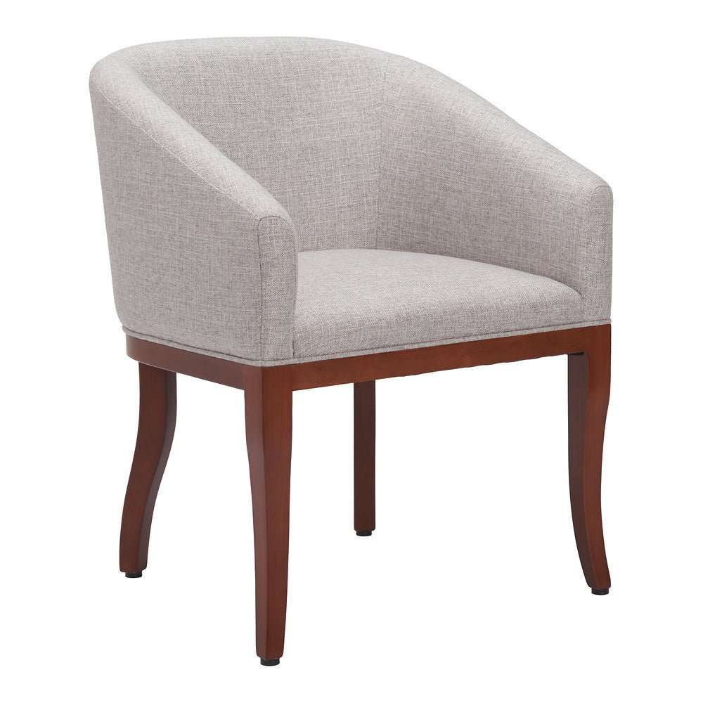 Silla Comercial para Desayunador - ZUO SERASA - Gris - Asiento y Respaldo Tapizados - 109978 - Zuo - NOGAL BEAT - Silla Comercial Interior