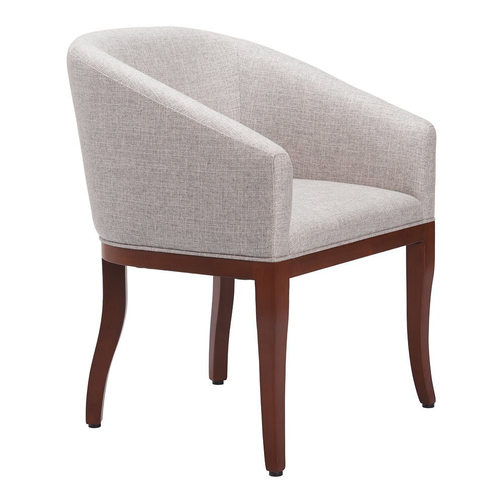 Silla Comercial para Desayunador - ZUO SERASA - Gris - Asiento y Respaldo Tapizados - 109978 - Zuo - NOGAL BEAT - Silla Comercial Interior