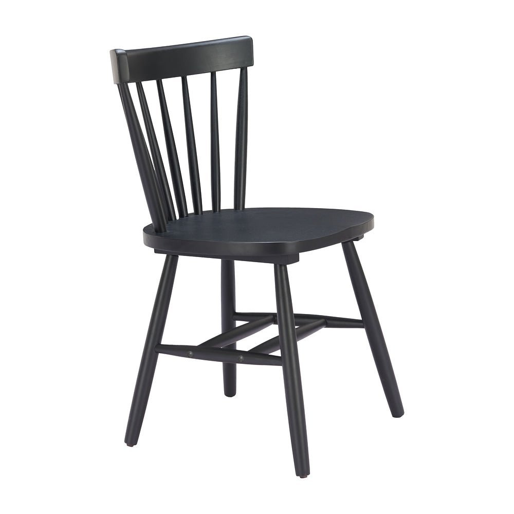 Silla Comercial para Desayunador - ZUO TYCE - Negro - Asiento y Estructura en Madera de Hule Pintada - 110526 - Zuo - NOGAL BEAT - Silla Comercial Interior