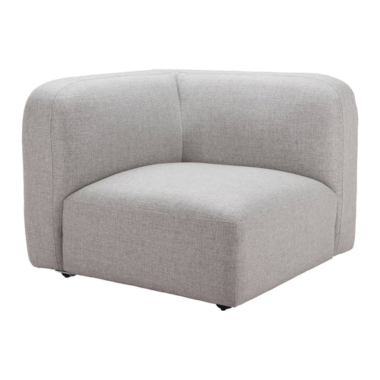 Silla Comercial para Food Court - ZUO BIAK CORNER - Gris - Asiento y Respaldo Tapizados - 110366 - Zuo - NOGAL BEAT - Silla Comercial Interior