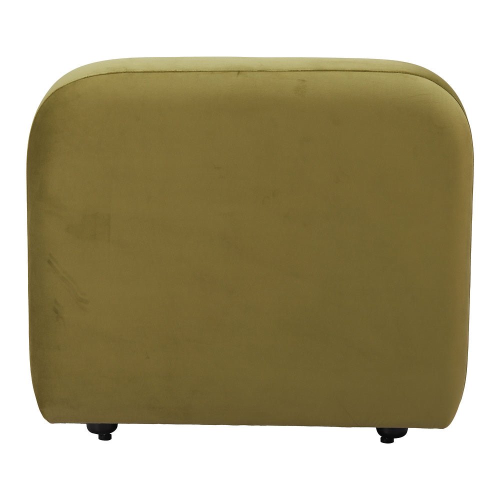 Silla Comercial para Food Court - ZUO BIAK MIDDLE - Verde - Asiento y Respaldo Tapizados en Tela Tipo Terciopelo - 109997 - Zuo - NOGAL BEAT - Silla Comercial Interior