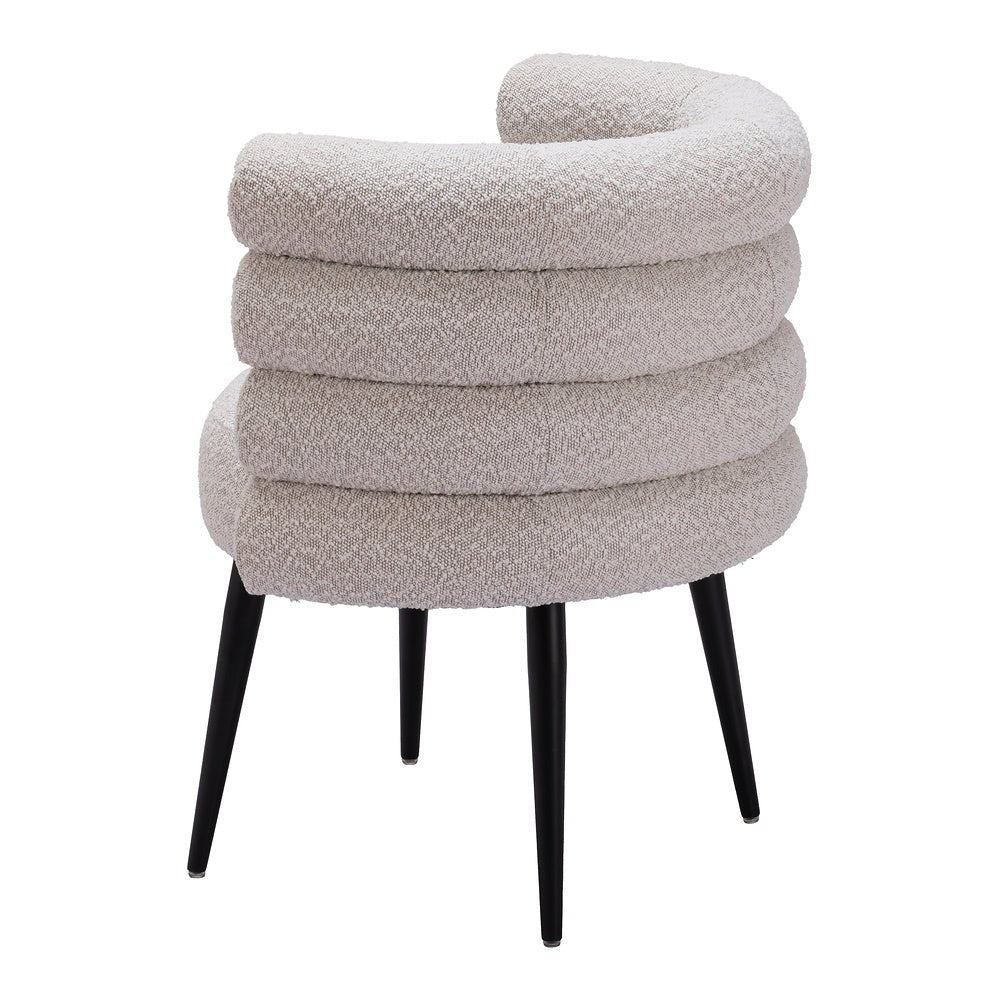 Silla Comercial para Food Court - ZUO GRENA - Gris Neblina - Asiento y Respaldo Tapizados en Tejido Texturizado - 110005 - Zuo - NOGAL BEAT - Silla Comercial Interior