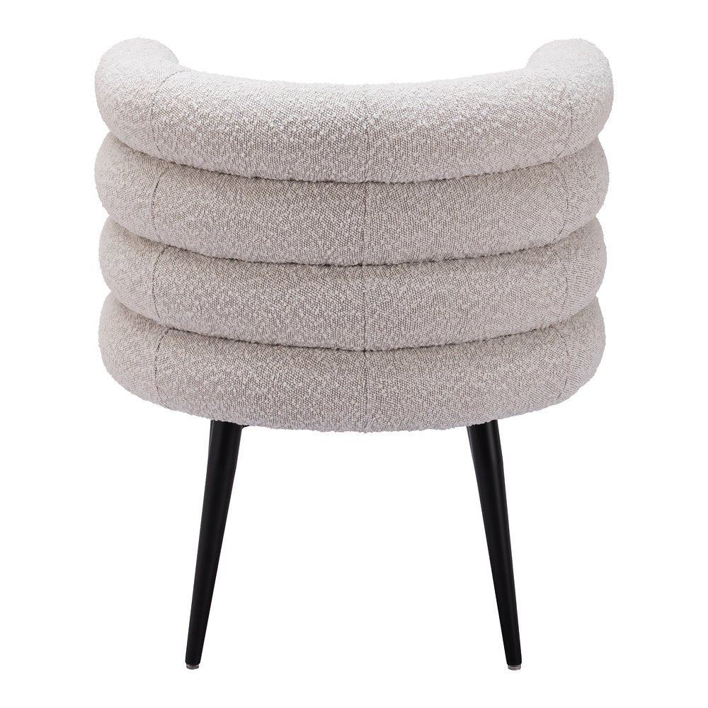 Silla Comercial para Food Court - ZUO GRENA - Gris Neblina - Asiento y Respaldo Tapizados en Tejido Texturizado - 110005 - Zuo - NOGAL BEAT - Silla Comercial Interior