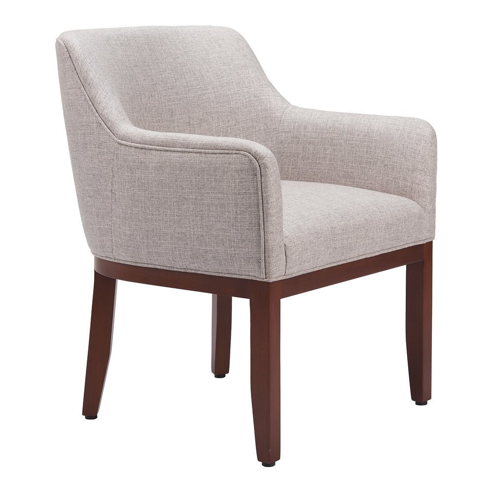 Silla Comercial para Hotel - ZUO BERBERA - Gris - Asiento y Respaldo Tapizados - 109977 - Zuo - NOGAL BEAT - Silla Comercial Interior