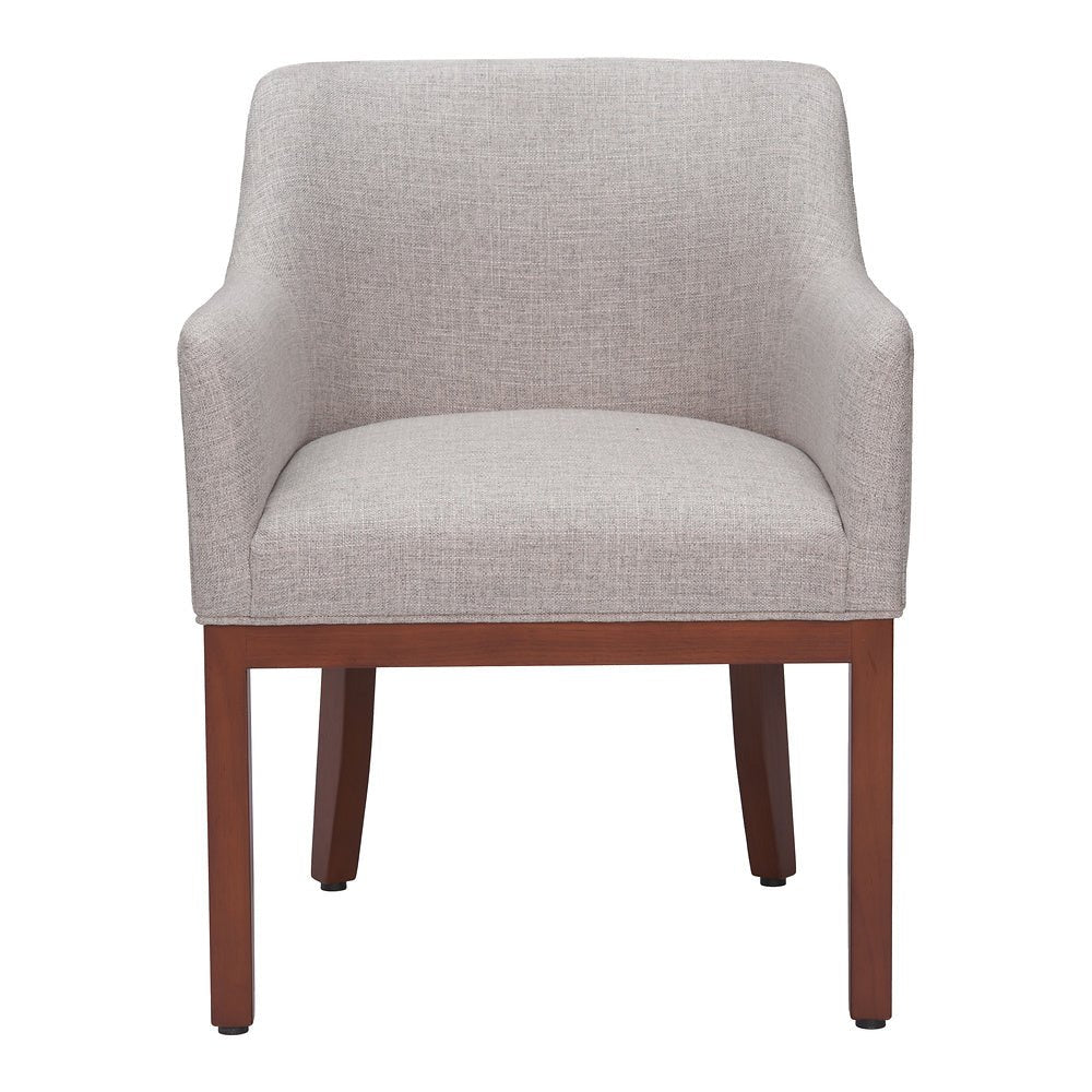 Silla Comercial para Hotel - ZUO BERBERA - Gris - Asiento y Respaldo Tapizados - 109977 - Zuo - NOGAL BEAT - Silla Comercial Interior