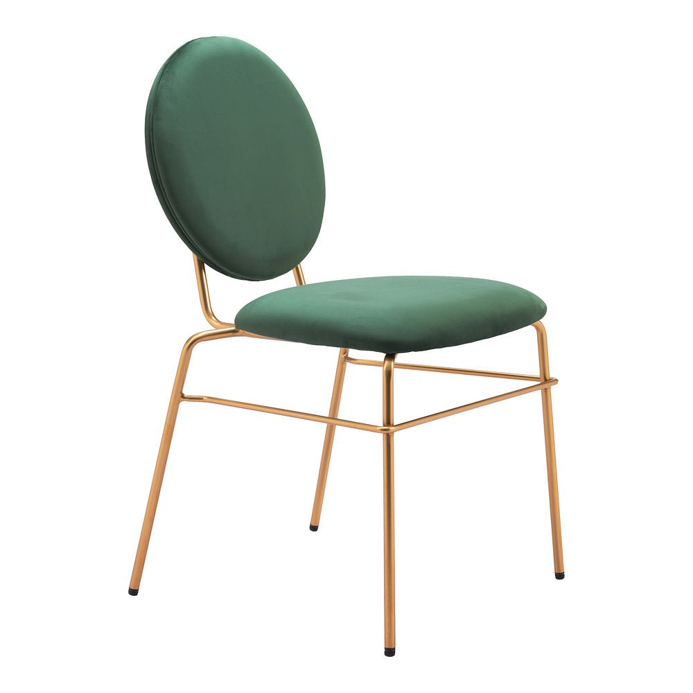 Silla Comercial para Hotel - ZUO ODESSA - Varios Colores - Asiento y Respaldo Tapizados en Tela Tipo Terciopelo - 109804 - Zuo - NOGAL BEAT - Silla Comercial Interior