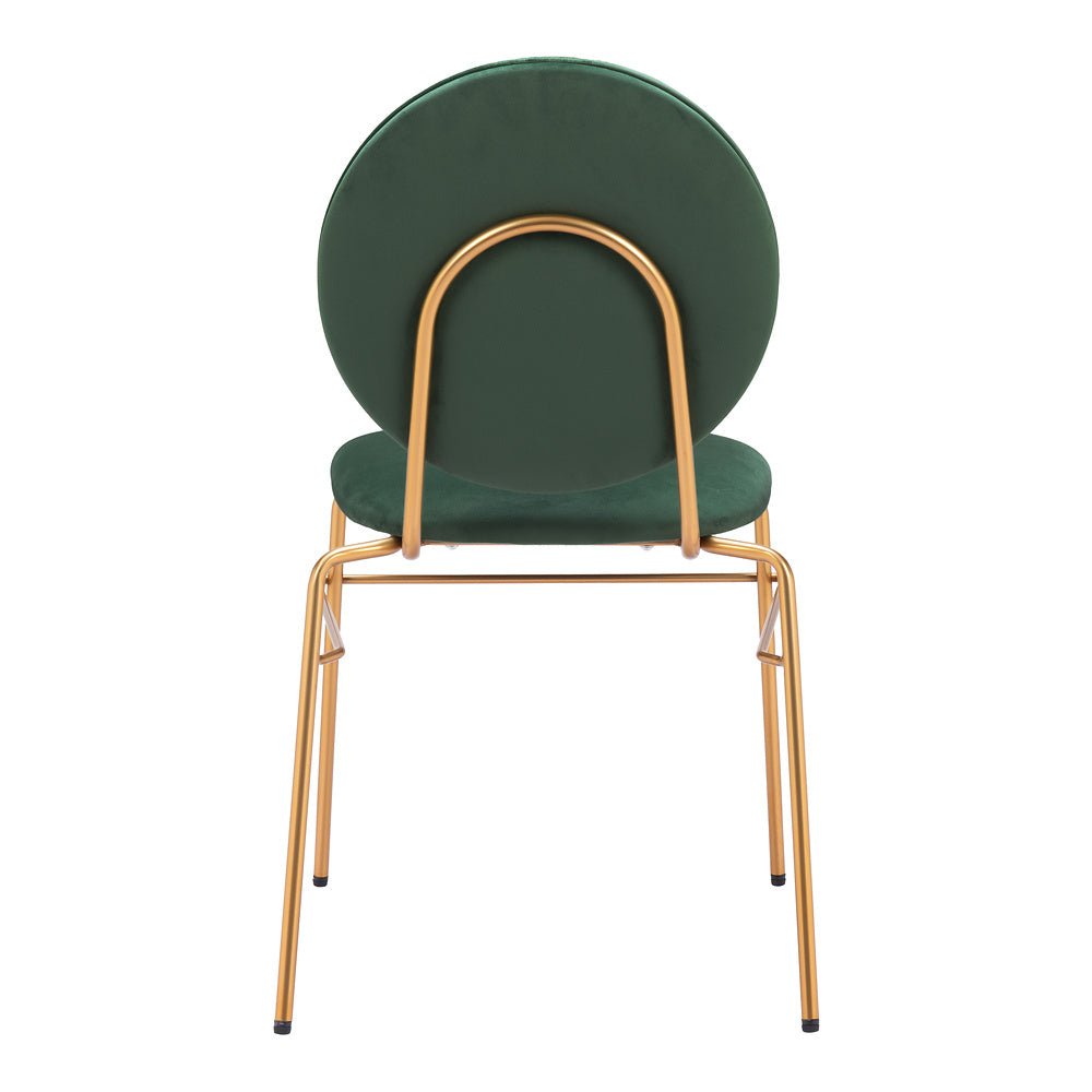 Silla Comercial para Hotel - ZUO ODESSA - Varios Colores - Asiento y Respaldo Tapizados en Tela Tipo Terciopelo - 109804 - Zuo - NOGAL BEAT - Silla Comercial Interior