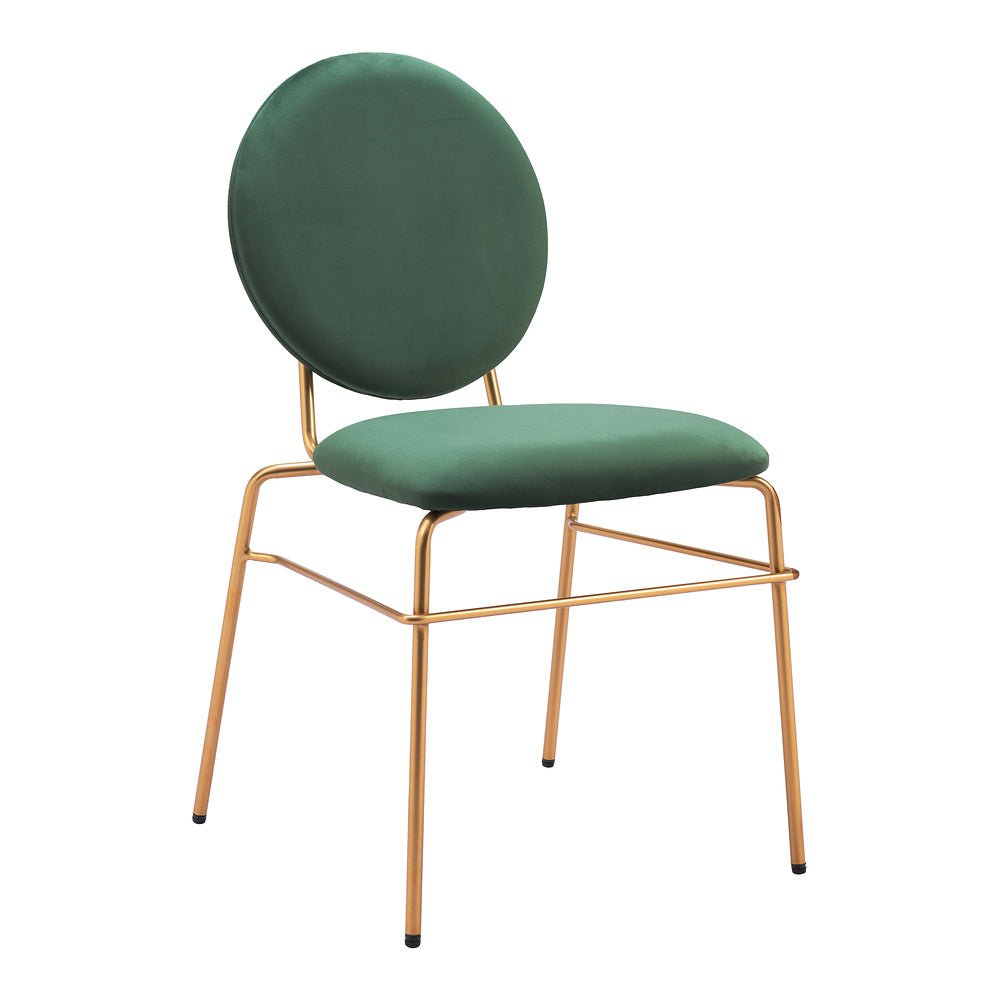 Silla Comercial para Hotel - ZUO ODESSA - Varios Colores - Asiento y Respaldo Tapizados en Tela Tipo Terciopelo - 109804 - Zuo - NOGAL BEAT - Silla Comercial Interior