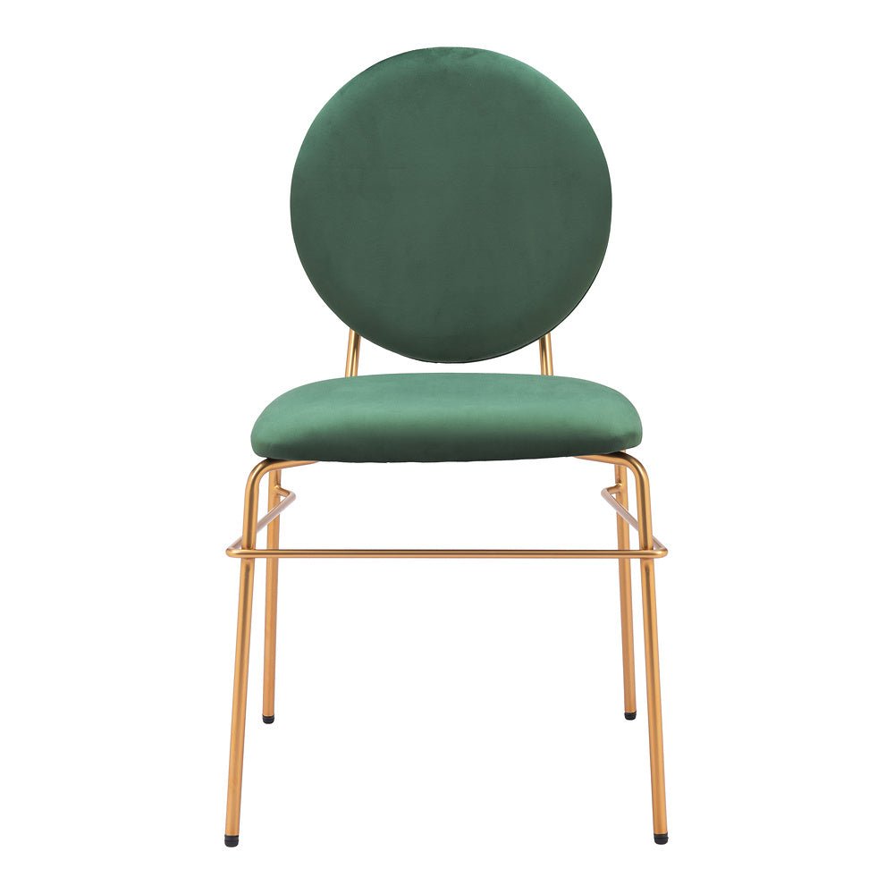 Silla Comercial para Hotel - ZUO ODESSA - Varios Colores - Asiento y Respaldo Tapizados en Tela Tipo Terciopelo - 109804 - Zuo - NOGAL BEAT - Silla Comercial Interior