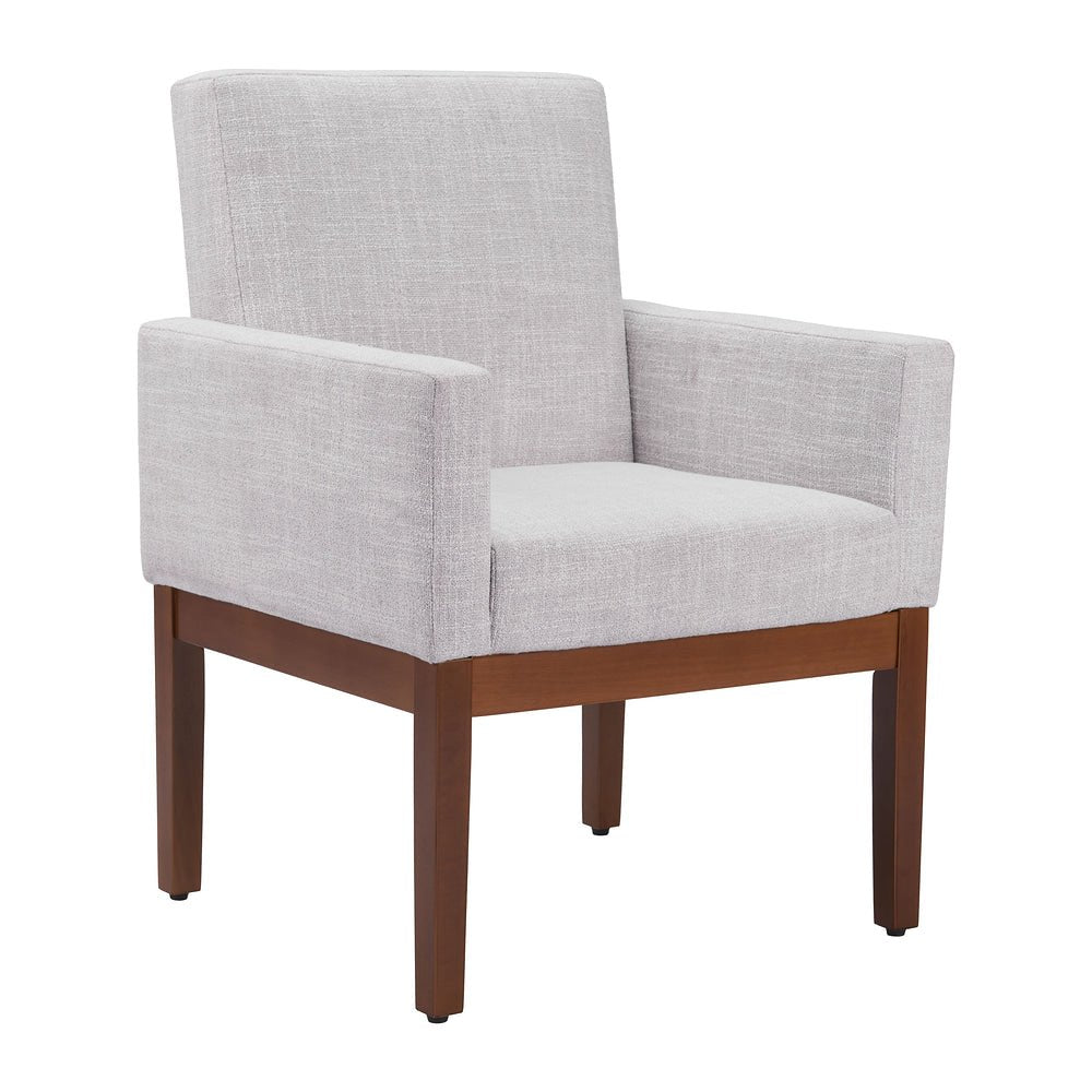 Silla Comercial para Hotel - ZUO SENZIL - Varios Colores - Asiento y Respaldo Tapizados en Lino Sintético - 110160 - Zuo - NOGAL BEAT - Silla Comercial Interior