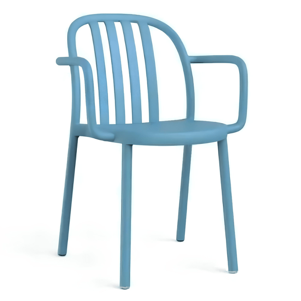 Silla Comercial para Restaurante Protección UV - RESOL SUE ARMCHAIR - Varios Colores - Asiento y Respaldo en Polipropileno - 5176 - Resol - NOGAL BEAT - Sillas