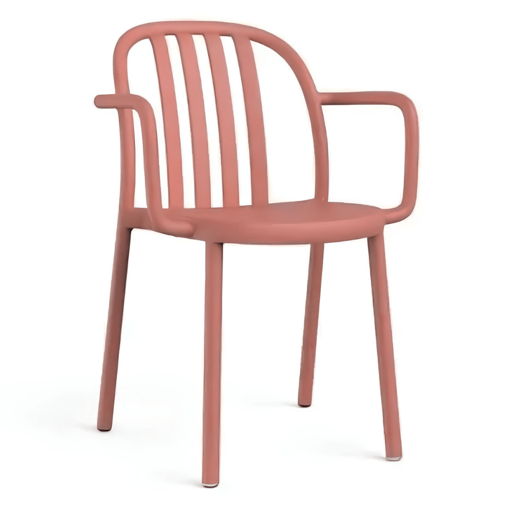 Silla Comercial para Restaurante Protección UV - RESOL SUE ARMCHAIR - Varios Colores - Asiento y Respaldo en Polipropileno - 5178 - Resol - NOGAL BEAT - Sillas