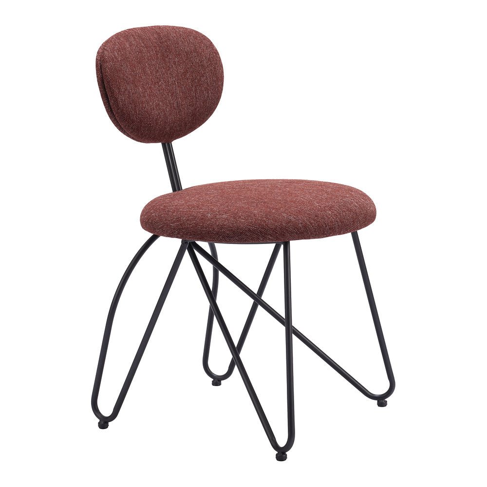 Silla Comercial para Restaurante - ZUO NOVI - Varios Colores - Asiento y Respaldo Tapizados - 110018 - Zuo - NOGAL BEAT - Silla Comercial Interior