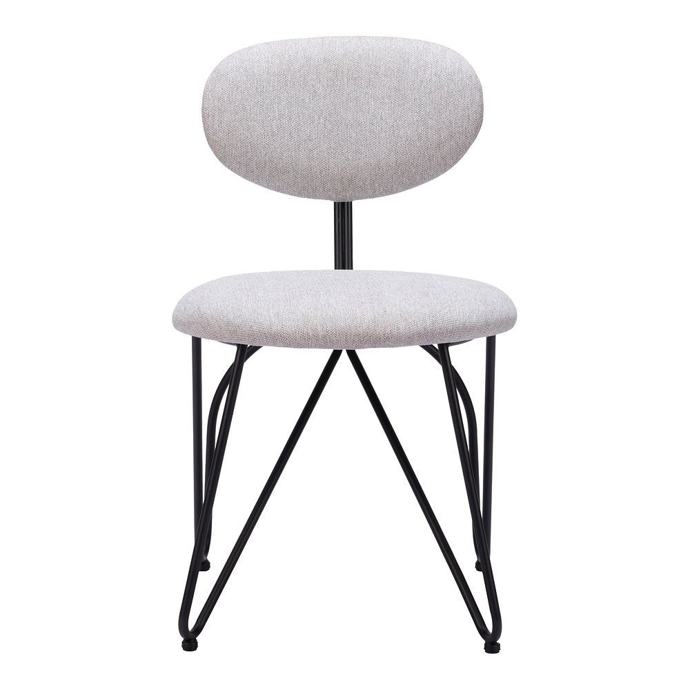 Silla Comercial para Restaurante - ZUO NOVI - Varios Colores - Asiento y Respaldo Tapizados - 110017 - Zuo - NOGAL BEAT - Silla Comercial Interior
