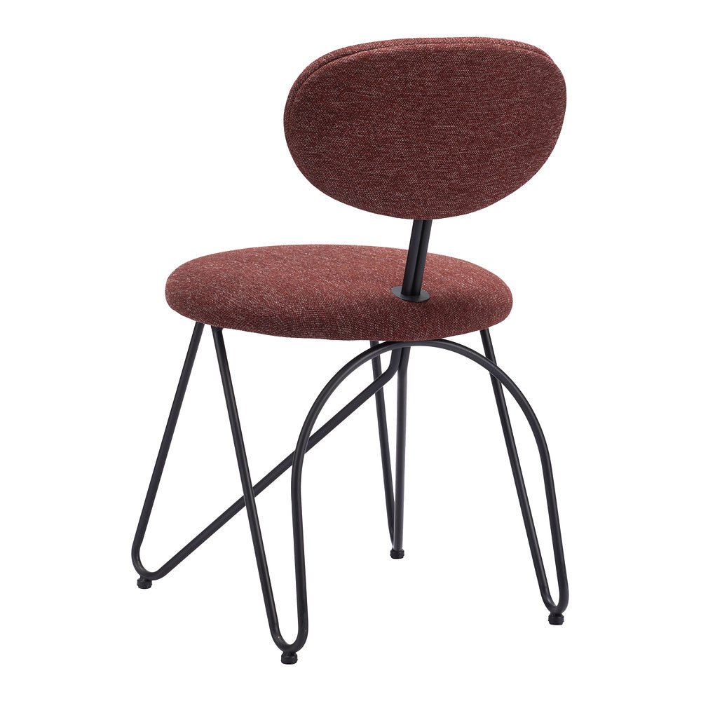 Silla Comercial para Restaurante - ZUO NOVI - Varios Colores - Asiento y Respaldo Tapizados - 110018 - Zuo - NOGAL BEAT - Silla Comercial Interior