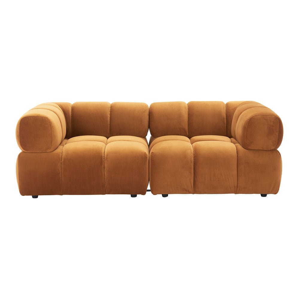 Silla Comercial para Restaurante - ZUO RIST CORNER - Café - Asiento y Respaldo Tapizados en Tela Tipo Terciopelo - 110282 - Zuo - NOGAL BEAT - Silla Comercial Interior