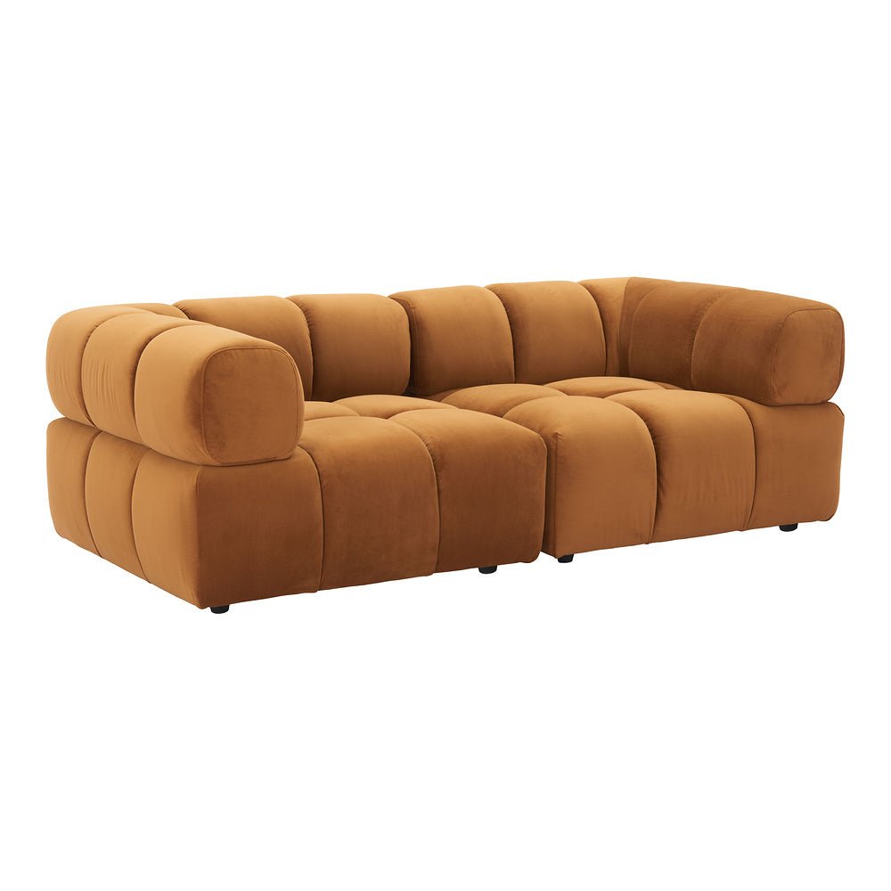 Silla Comercial para Restaurante - ZUO RIST CORNER - Café - Asiento y Respaldo Tapizados en Tela Tipo Terciopelo - 110282 - Zuo - NOGAL BEAT - Silla Comercial Interior
