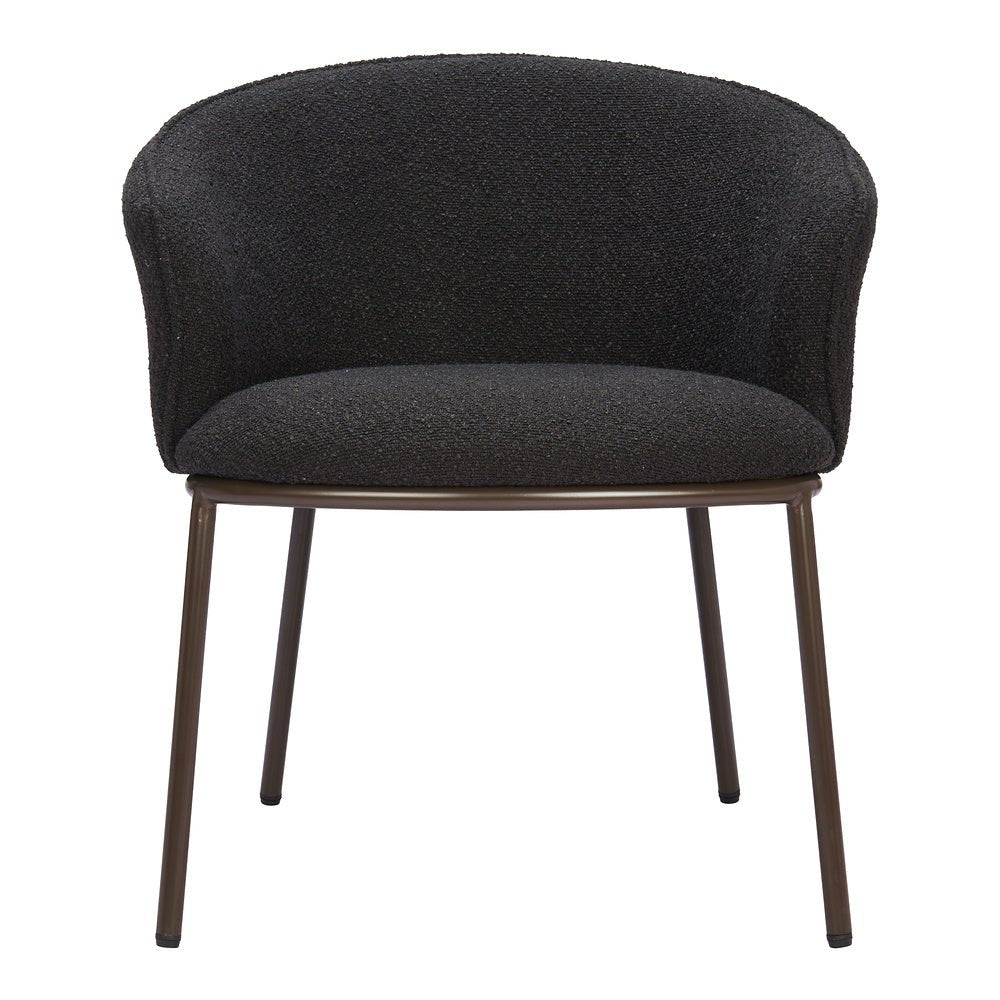 Silla Comercial para Salón de Eventos - ZUO ESSEN - Varios Colores - Asiento y Respaldo Tapizados en Tejido Texturizado - 110102 - Zuo - NOGAL BEAT - Silla Comercial Interior