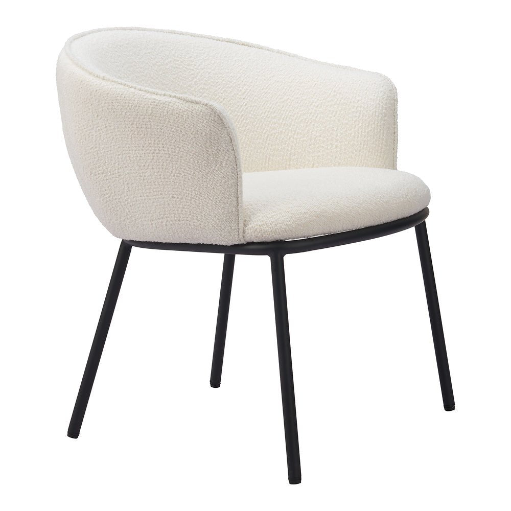 Silla Comercial para Salón de Eventos - ZUO ESSEN - Varios Colores - Asiento y Respaldo Tapizados en Tejido Texturizado - 110101 - Zuo - NOGAL BEAT - Silla Comercial Interior