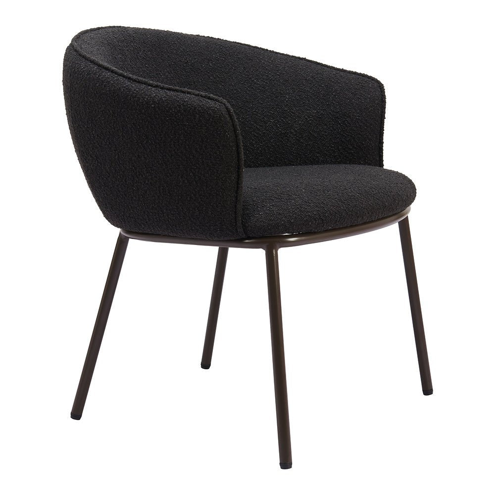Silla Comercial para Salón de Eventos - ZUO ESSEN - Varios Colores - Asiento y Respaldo Tapizados en Tejido Texturizado - 110102 - Zuo - NOGAL BEAT - Silla Comercial Interior