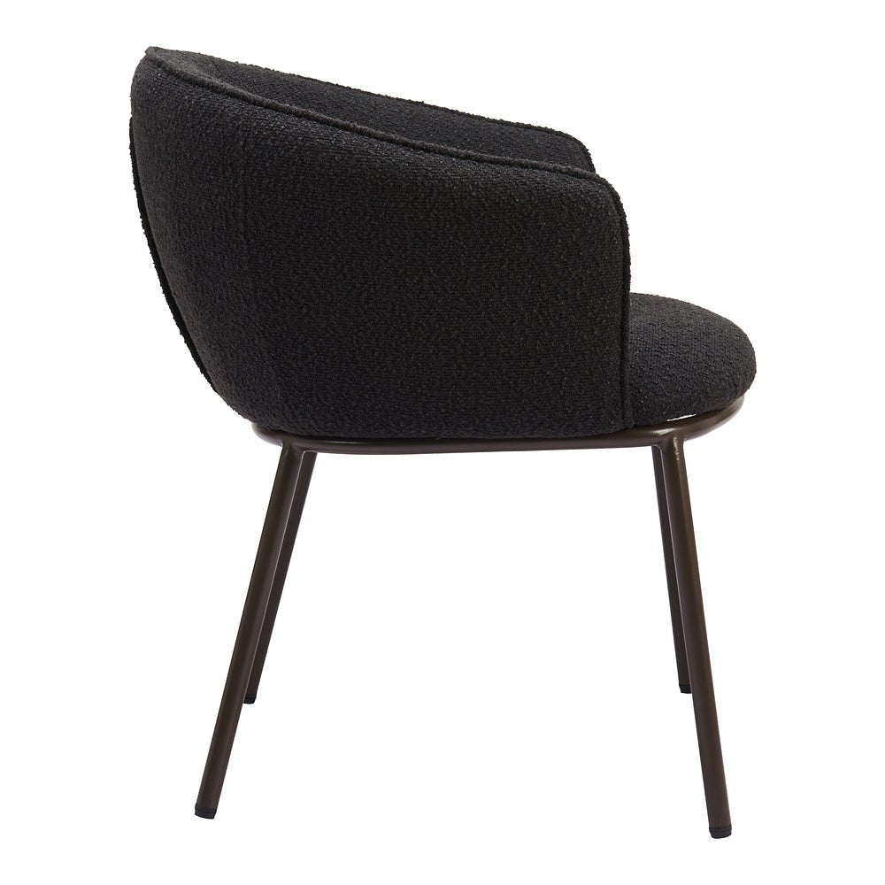 Silla Comercial para Salón de Eventos - ZUO ESSEN - Varios Colores - Asiento y Respaldo Tapizados en Tejido Texturizado - 110102 - Zuo - NOGAL BEAT - Silla Comercial Interior