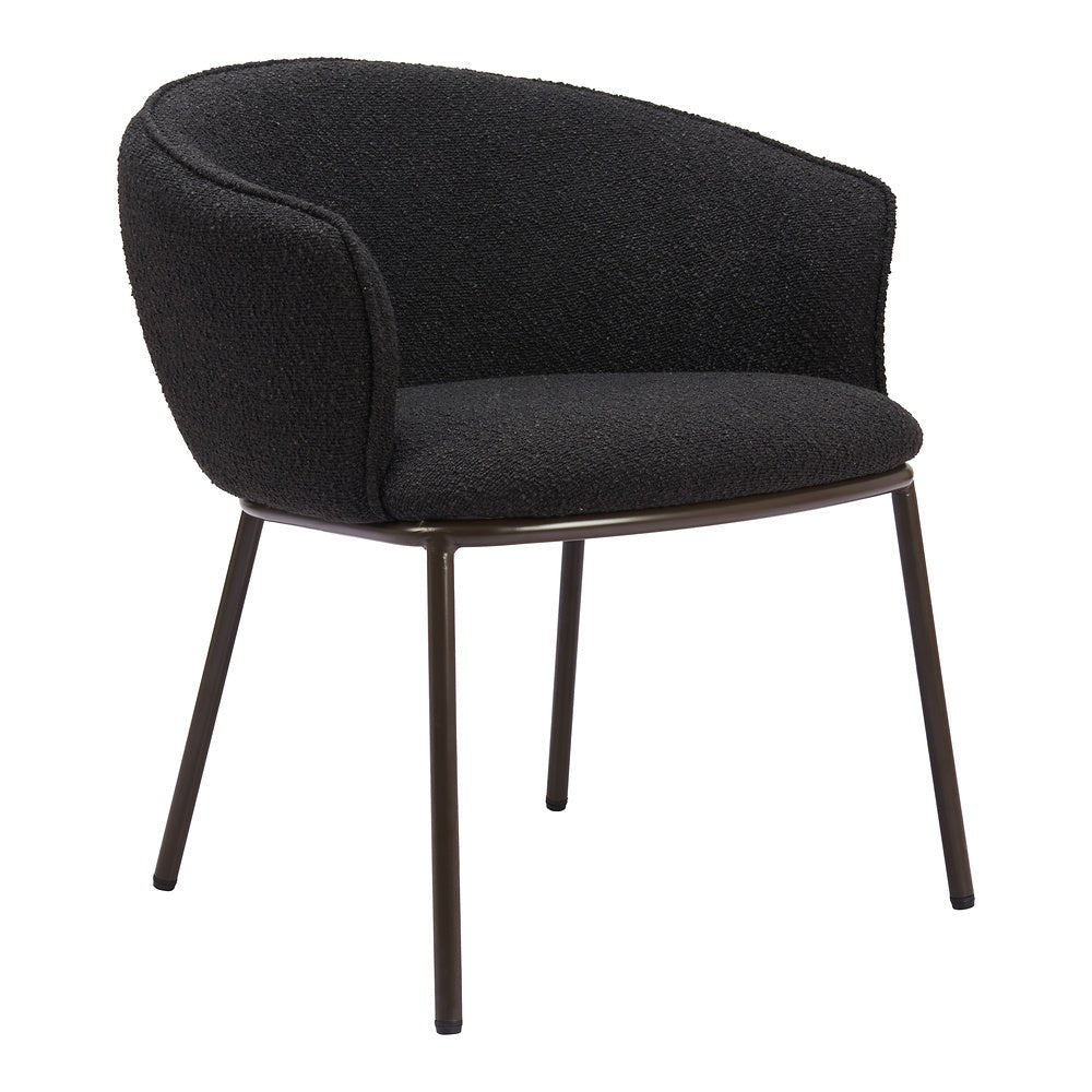 Silla Comercial para Salón de Eventos - ZUO ESSEN - Varios Colores - Asiento y Respaldo Tapizados en Tejido Texturizado - 110102 - Zuo - NOGAL BEAT - Silla Comercial Interior