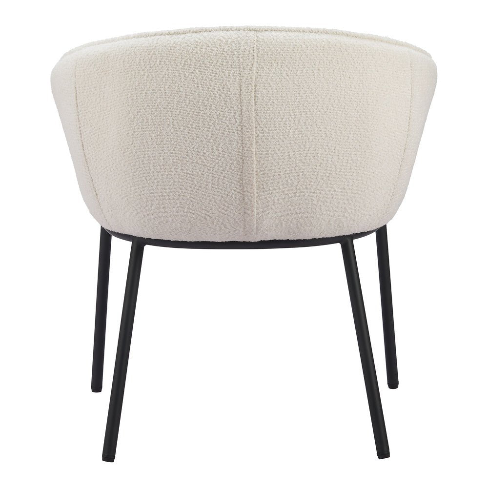 Silla Comercial para Salón de Eventos - ZUO ESSEN - Varios Colores - Asiento y Respaldo Tapizados en Tejido Texturizado - 110101 - Zuo - NOGAL BEAT - Silla Comercial Interior