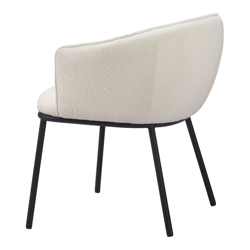 Silla Comercial para Salón de Eventos - ZUO ESSEN - Varios Colores - Asiento y Respaldo Tapizados en Tejido Texturizado - 110101 - Zuo - NOGAL BEAT - Silla Comercial Interior