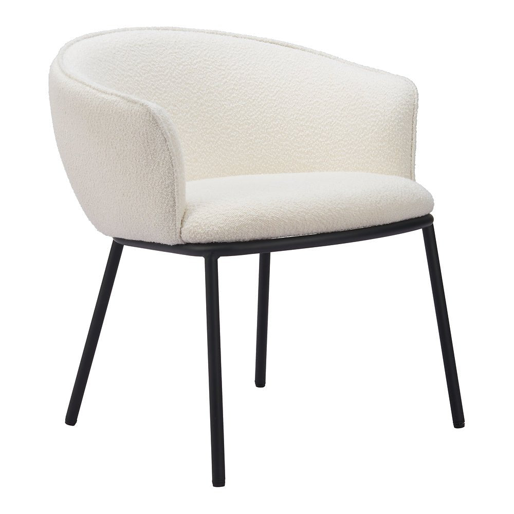 Silla Comercial para Salón de Eventos - ZUO ESSEN - Varios Colores - Asiento y Respaldo Tapizados en Tejido Texturizado - 110101 - Zuo - NOGAL BEAT - Silla Comercial Interior