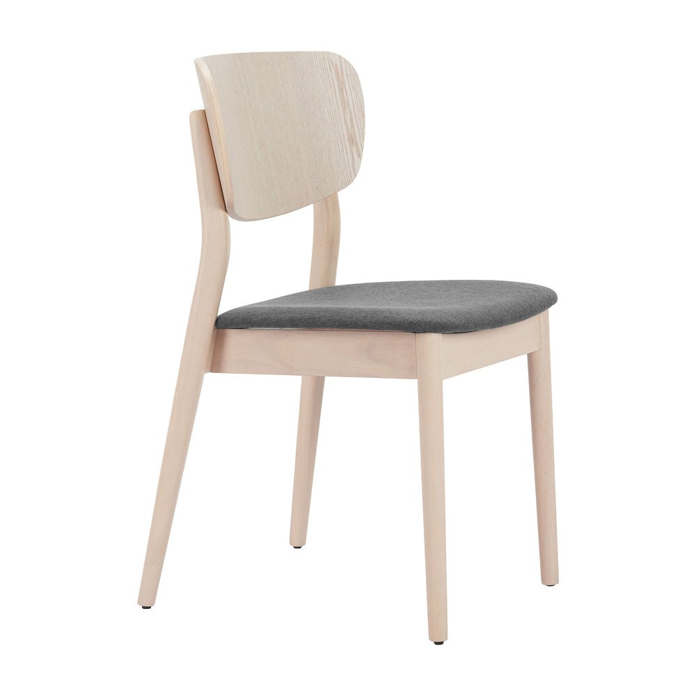 Silla Comercial para Salón de Eventos - ZUO KELLUA - Varios Colores - Asiento y Respaldo Tapizados en Lino Sintético - 110517 - Zuo - NOGAL BEAT - Silla Comercial Interior