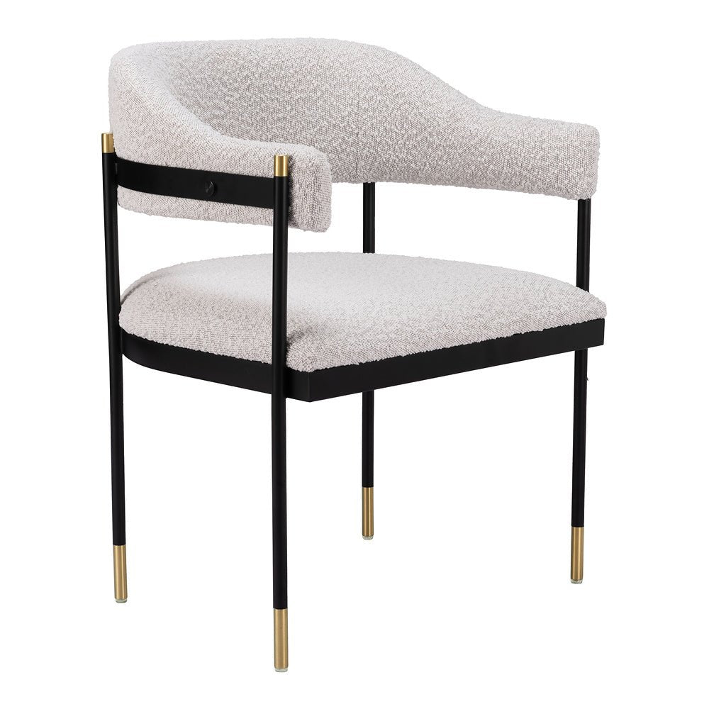 Silla Comercial para Salón de Eventos - ZUO ZADAR - Gris Neblina - Asiento y Respaldo Tapizados en Tejido Texturizado - 110000 - Zuo - NOGAL BEAT - Silla Comercial Interior