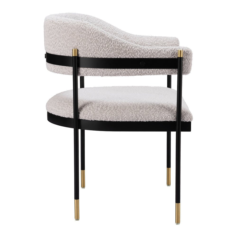 Silla Comercial para Salón de Eventos - ZUO ZADAR - Gris Neblina - Asiento y Respaldo Tapizados en Tejido Texturizado - 110000 - Zuo - NOGAL BEAT - Silla Comercial Interior