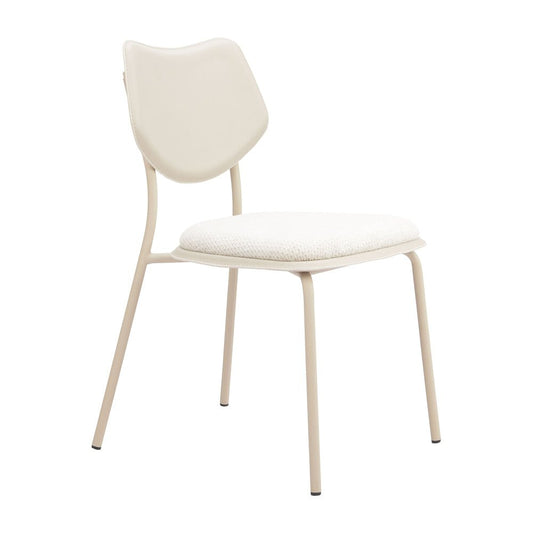 Silla Comercial para Salón de Eventos - ZUO ZEAL - Varios Colores - Asiento y Respaldo Tapizados en Piel Sintética - 110864 - Zuo - NOGAL BEAT - Silla Comercial Interior