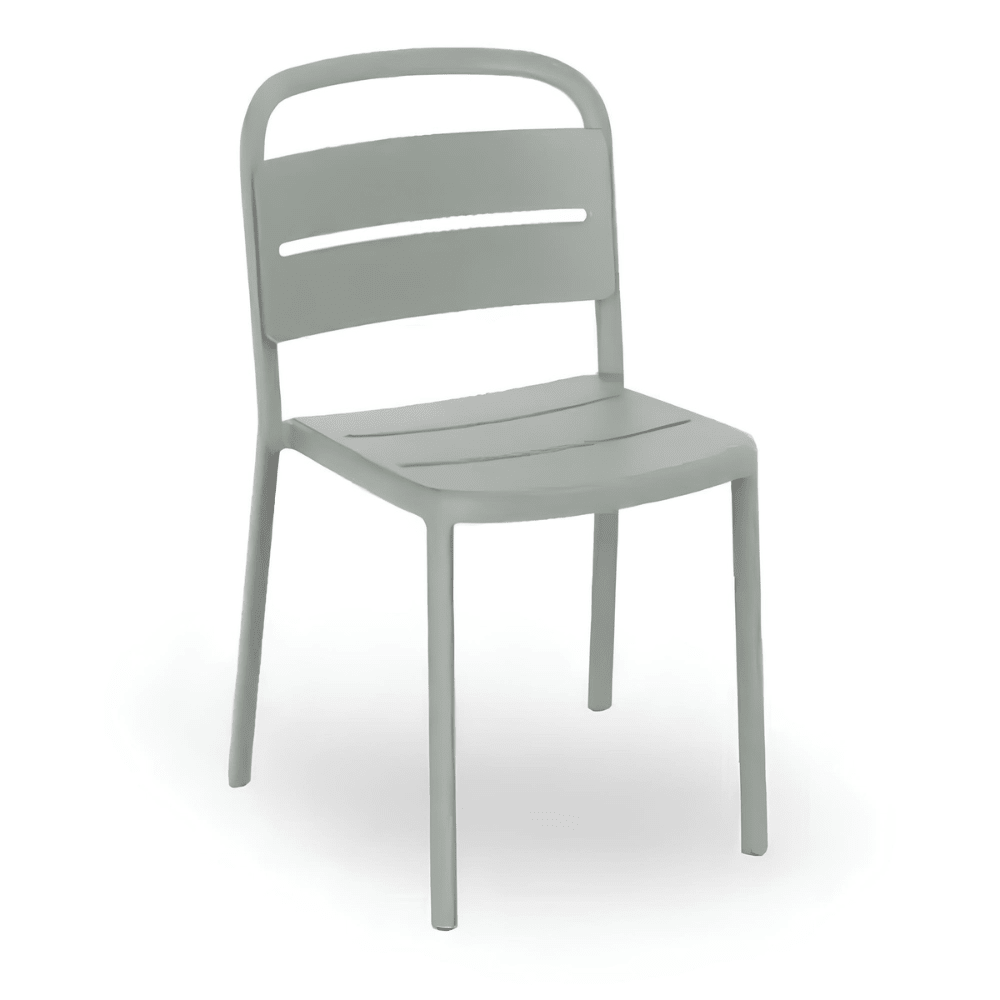 Silla Comercial para Terraza Protección UV - RESOL COMO - Varios Colores - Asiento y Respaldo en Polipropileno - 5345 - Resol - NOGAL BEAT - Sillas