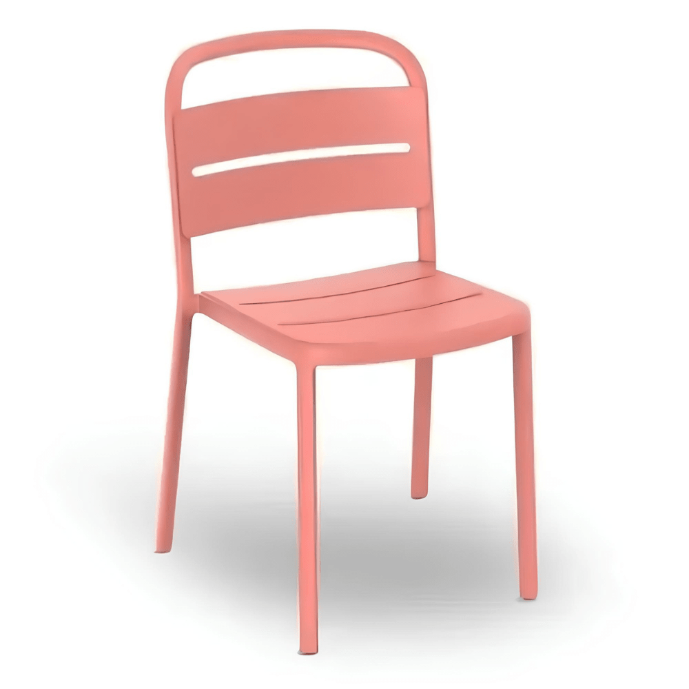 Silla Comercial para Terraza Protección UV - RESOL COMO - Varios Colores - Asiento y Respaldo en Polipropileno - 5347 - Resol - NOGAL BEAT - Sillas
