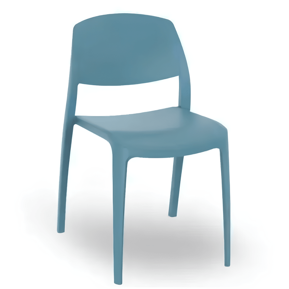 Silla Comercial para Terraza Protección UV - RESOL SMART - Varios Colores - Asiento y Respaldo en Polipropileno - 5367 - Resol - NOGAL BEAT - Sillas
