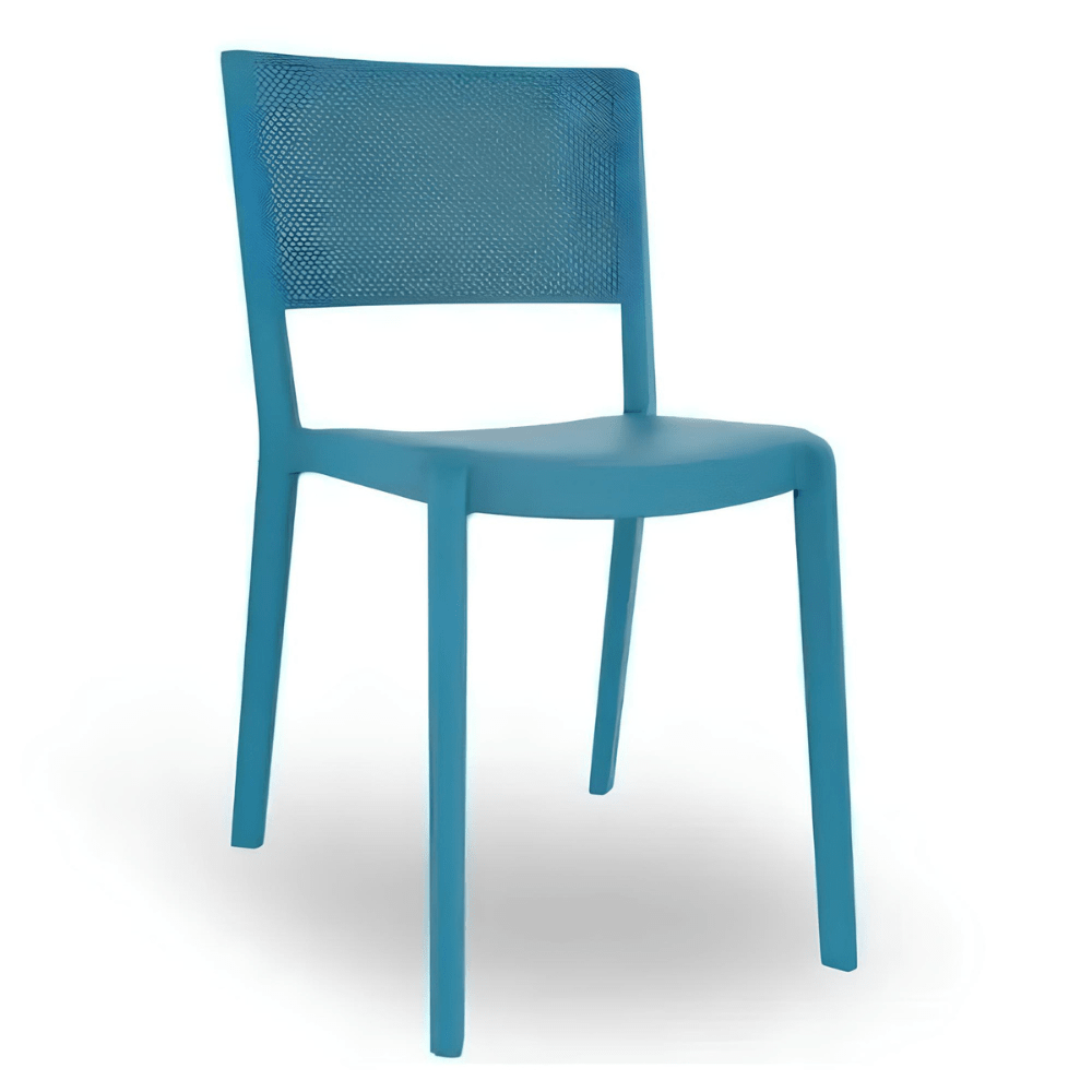 Silla Comercial para Terraza Protección UV - RESOL SPOT - Varios Colores - Asiento y Respaldo en Polipropileno - 04600 - Resol - NOGAL BEAT - Sillas
