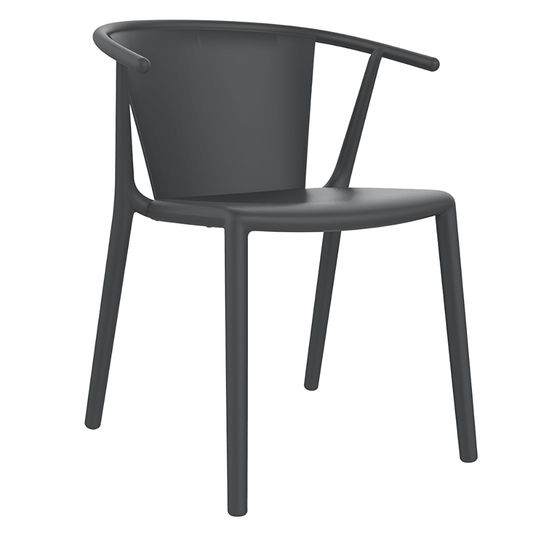 Silla Comercial para Terraza Protección UV - RESOL STEELY - Varios Colores - Asiento y Respaldo en Polipropileno - 4024 - Resol - NOGAL BEAT - Sillas