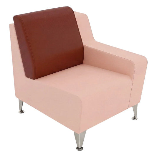 Silla con Brazo Bajo Derecho para Lounge - GEBESA FOMCORE SOCIAL - Tapizado - GFCI151283432 - GEBESA - NOGAL BEAT - Silla Ocasional