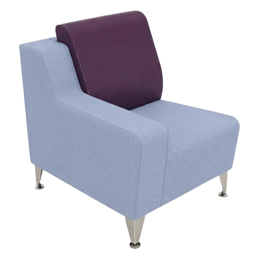 Silla con Brazo Bajo Izquierdo para Área de Espera - GEBESA FOMCORE SOCIAL - Tapizado - GFCI152283432 - GEBESA - NOGAL BEAT - Silla Ocasional