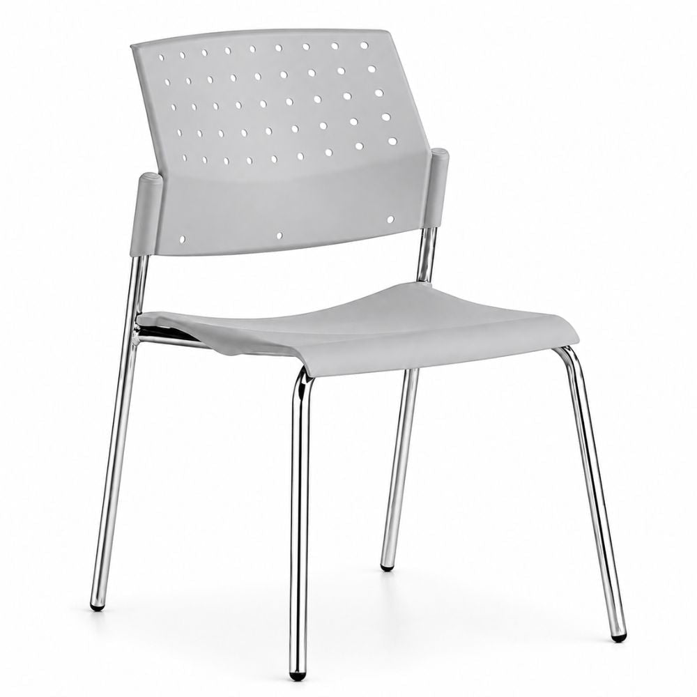 Silla de Oficina de Sala de Espera - LABENZE ARETA 106-00220 - Varios Colores - Estructura Tubular Cromado sin Brazos - 106-00220 - Labenze - NOGAL BEAT - Silla de Visita