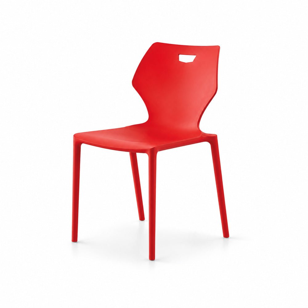 Silla de Oficina de Visita Estibable - VERSA STYLE - Varios Colores - Polipropileno con Fibra - AL-3010 - VERSA - NOGAL BEAT - Silla de Visita